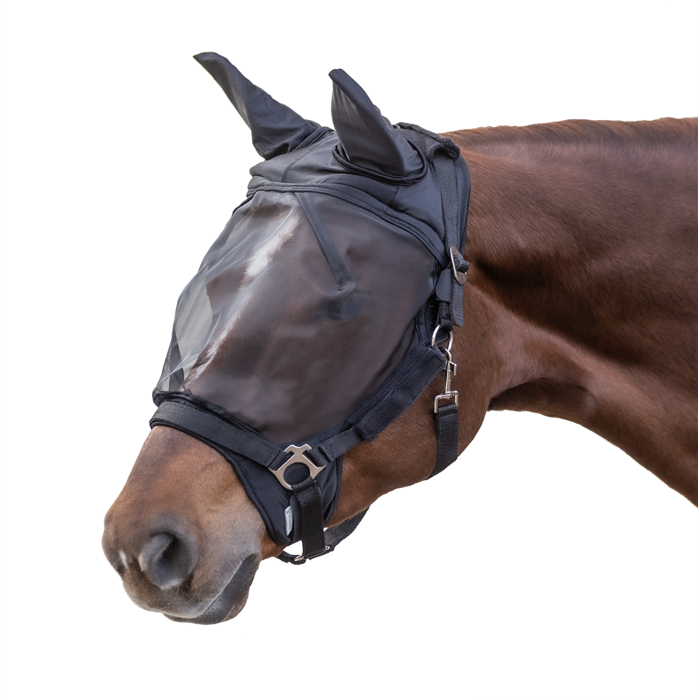 PREMIUM FLY MASK, WITH EAR PROTECTION by Waldhausen (Clearance)