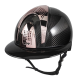 E-LIGHT Carbon Helmet - Shine Polo with 3 Rosegold Inserts by KEP